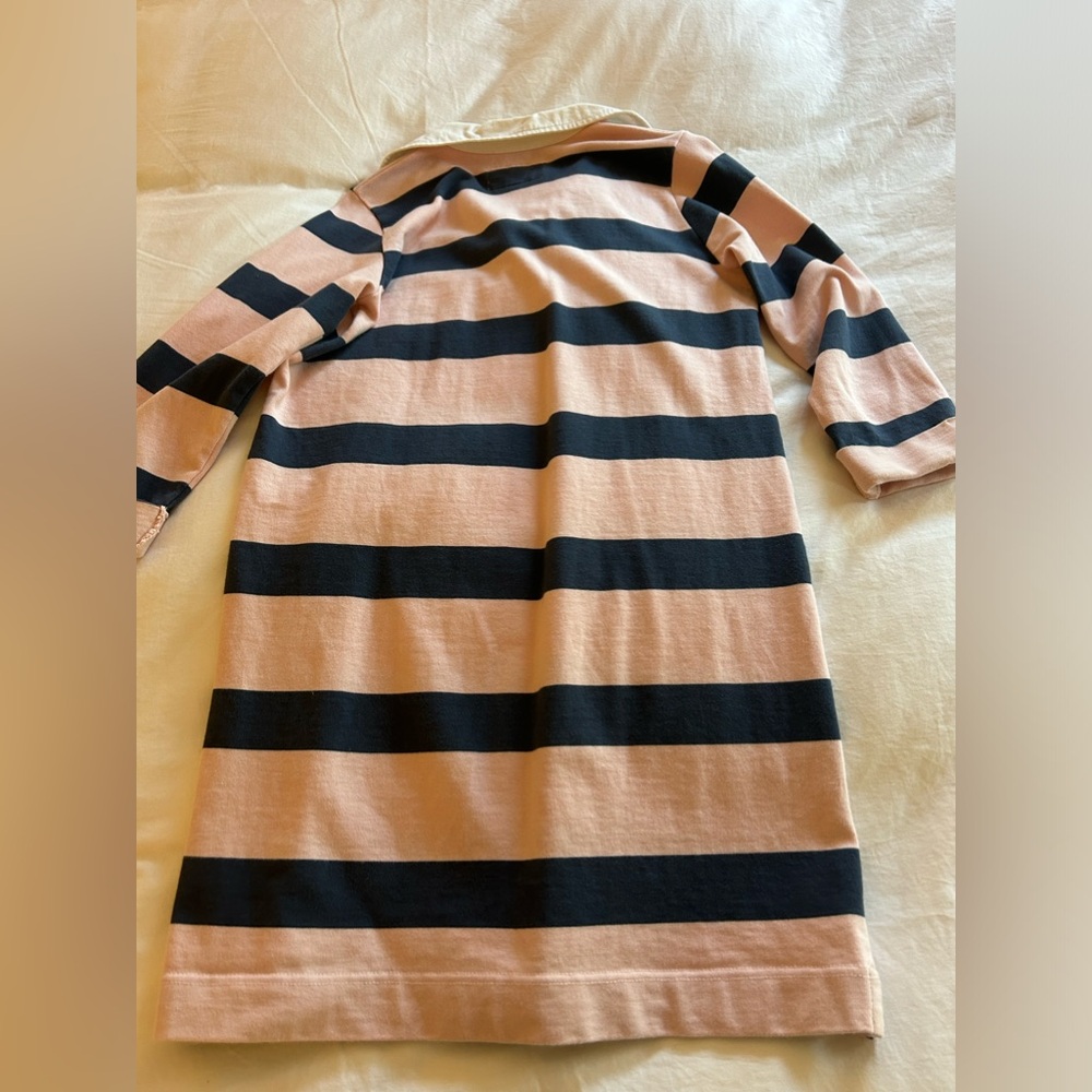 Abercrombie and Fitch pink and blue striped rugby dress. - Picture 4 of 7